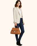 Alice borsa media in vera pelle